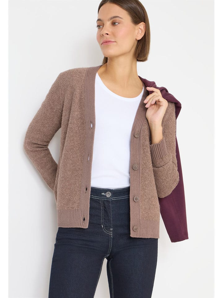 Cardigan in Hellbraun