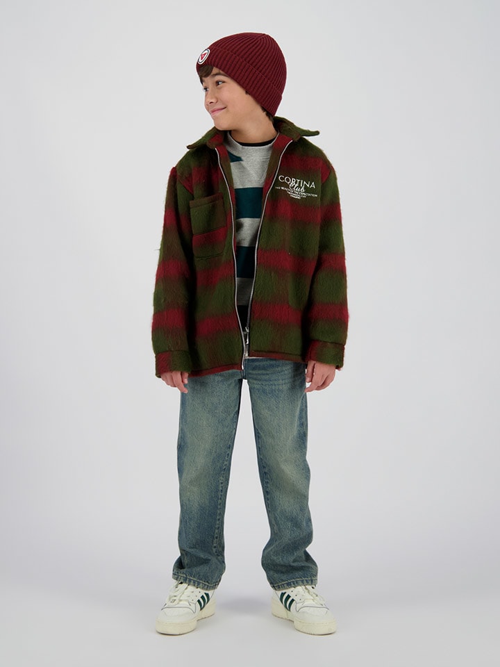 Blouson "Leon" kaki/rood