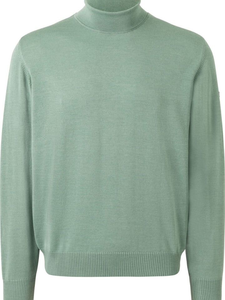 Wollrollkragenpullover in Mint