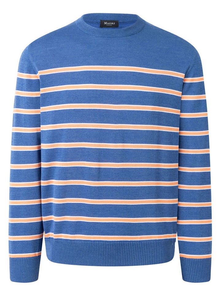 Wollpullover in Blau