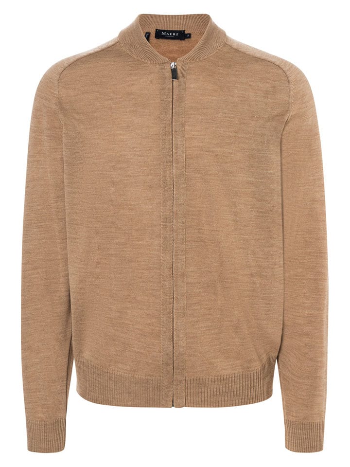 Wollcardigan in Camel