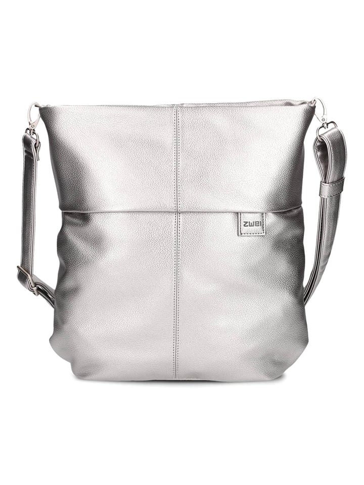 Umhängetasche in Silber - (B)31 x (H)32 x (T)13 cm