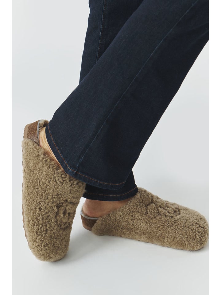 Pantoffels lichtbruin