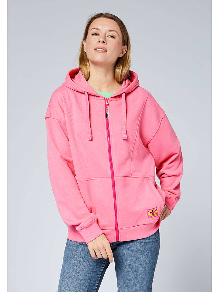 Sweatjacke in Pink