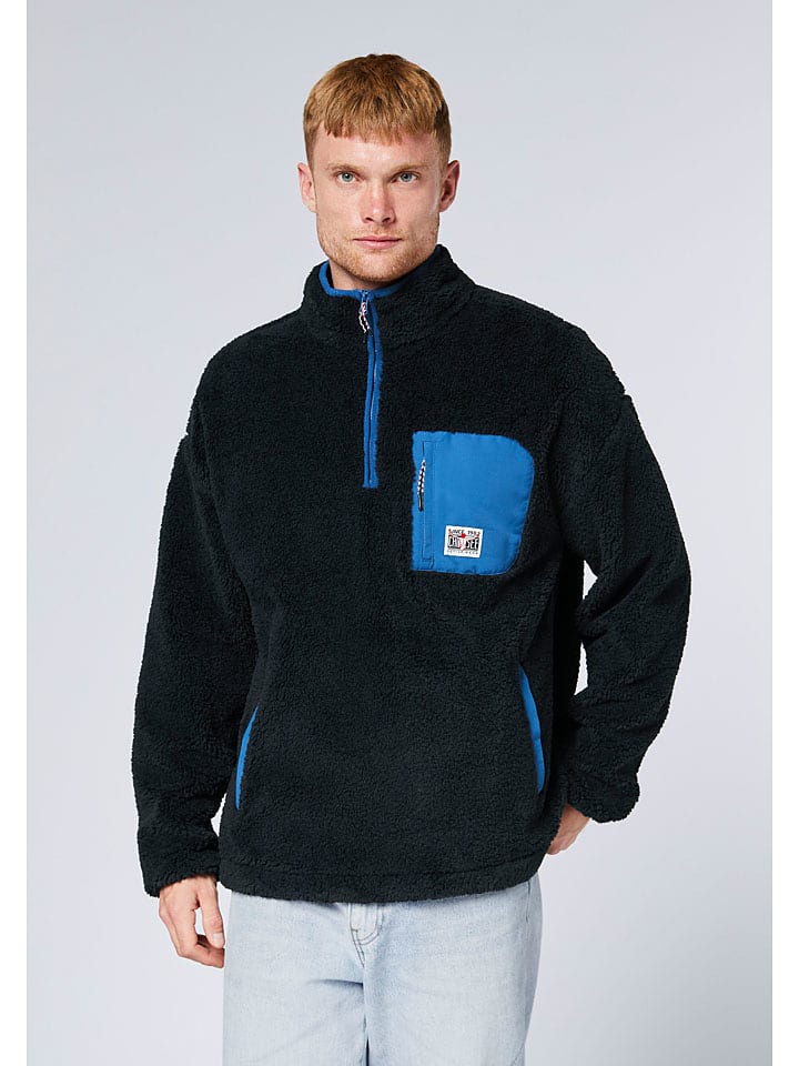 Bluza polarowa w kolorze granatowo-niebieskim