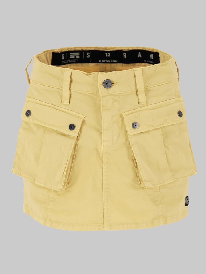 Jeansrock in Gelb