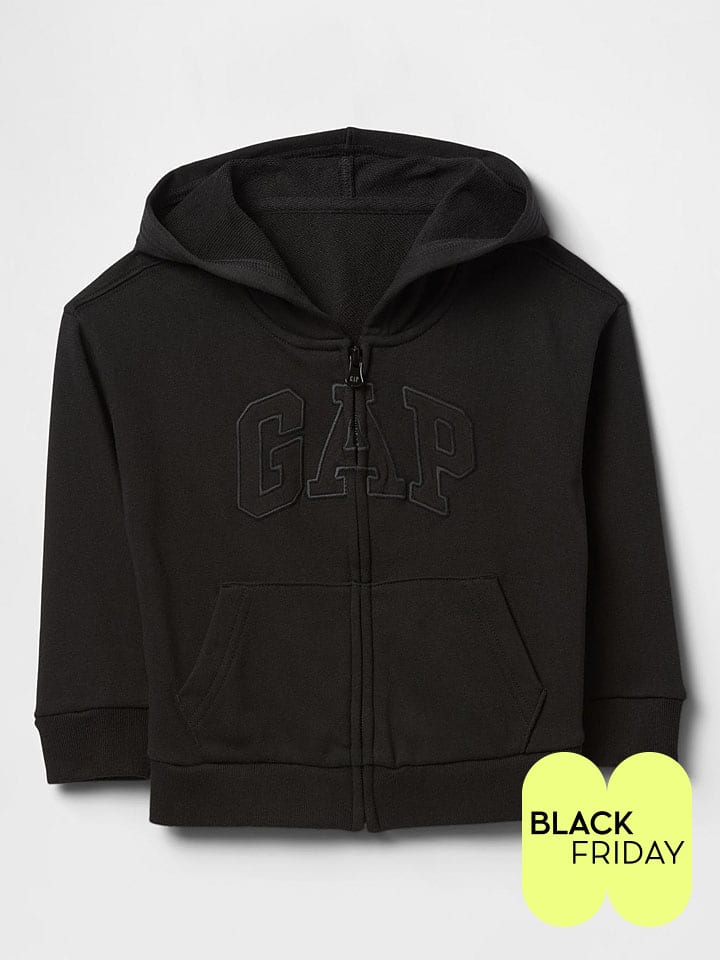 GAP Sweatjacke in Schwarz