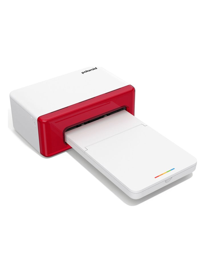 Drukarka fotograficzna "Hi Print 4x6" w kolorze biało-czerwonym