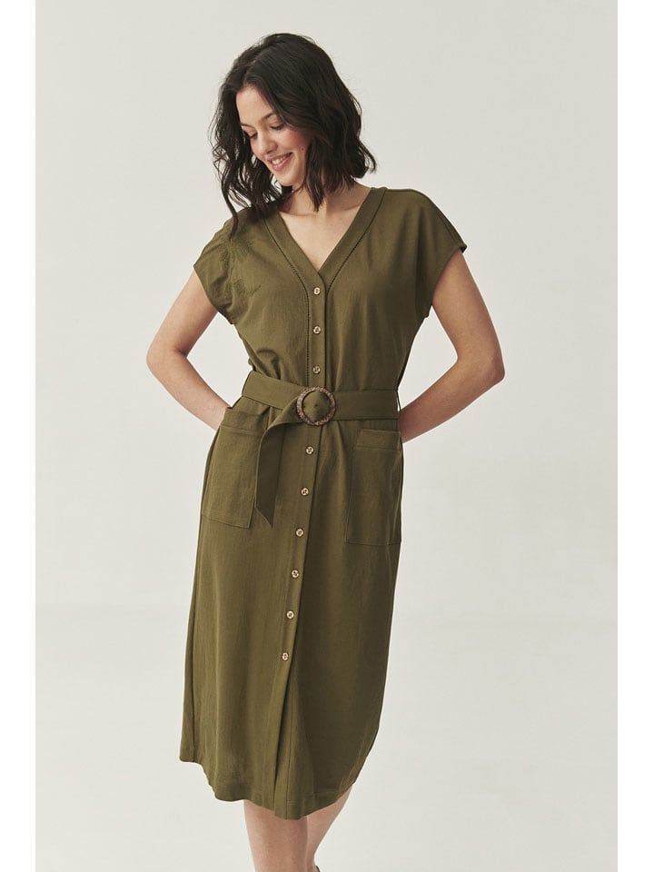 Sukienka w kolorze khaki