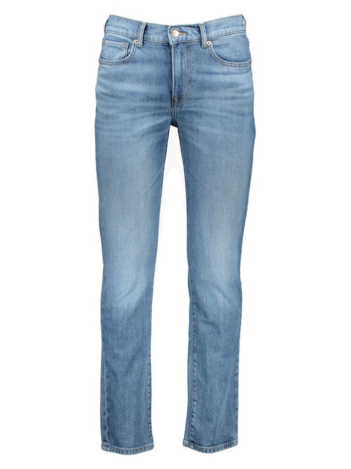 Dżinsy - Slim fit - w kolorze błękitnym