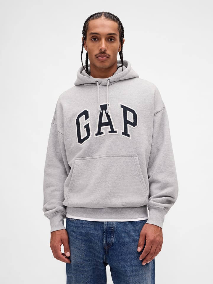 Hoodie in Hellgrau