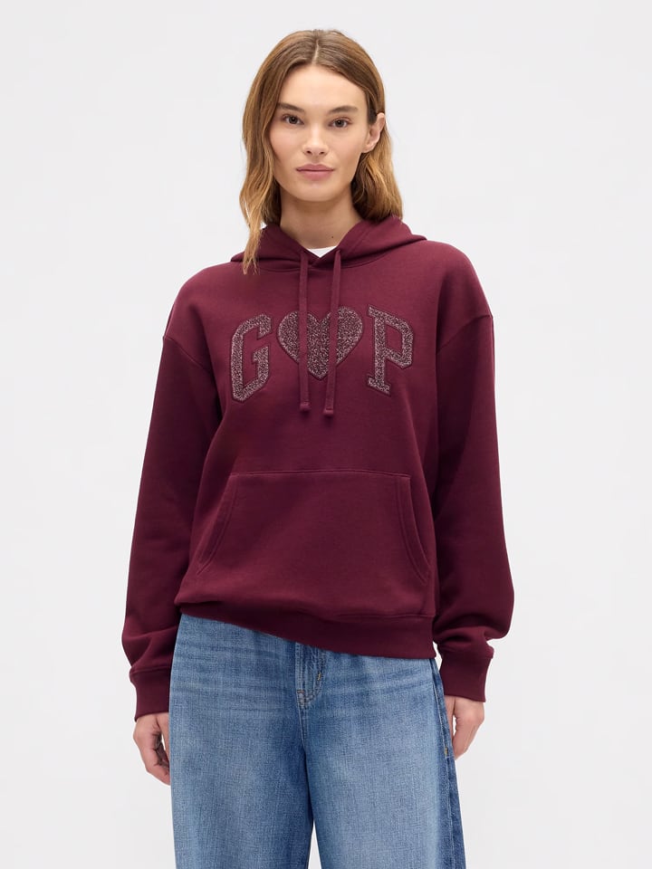 Hoodie in Pflaume