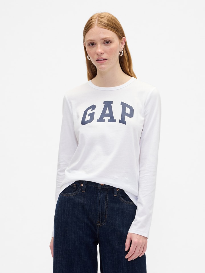 Longsleeve in Weiß
