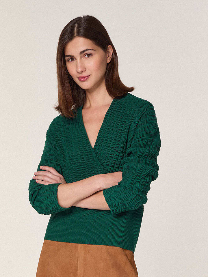 Wollen trui groen