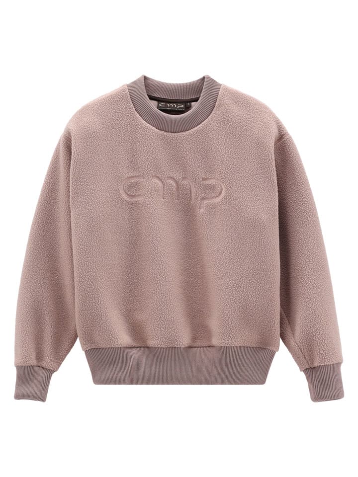 Fleece-Sweatshirt in Rosa
