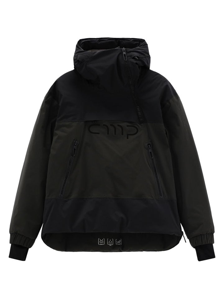 Ski-/snowboardjas zwart/bruin