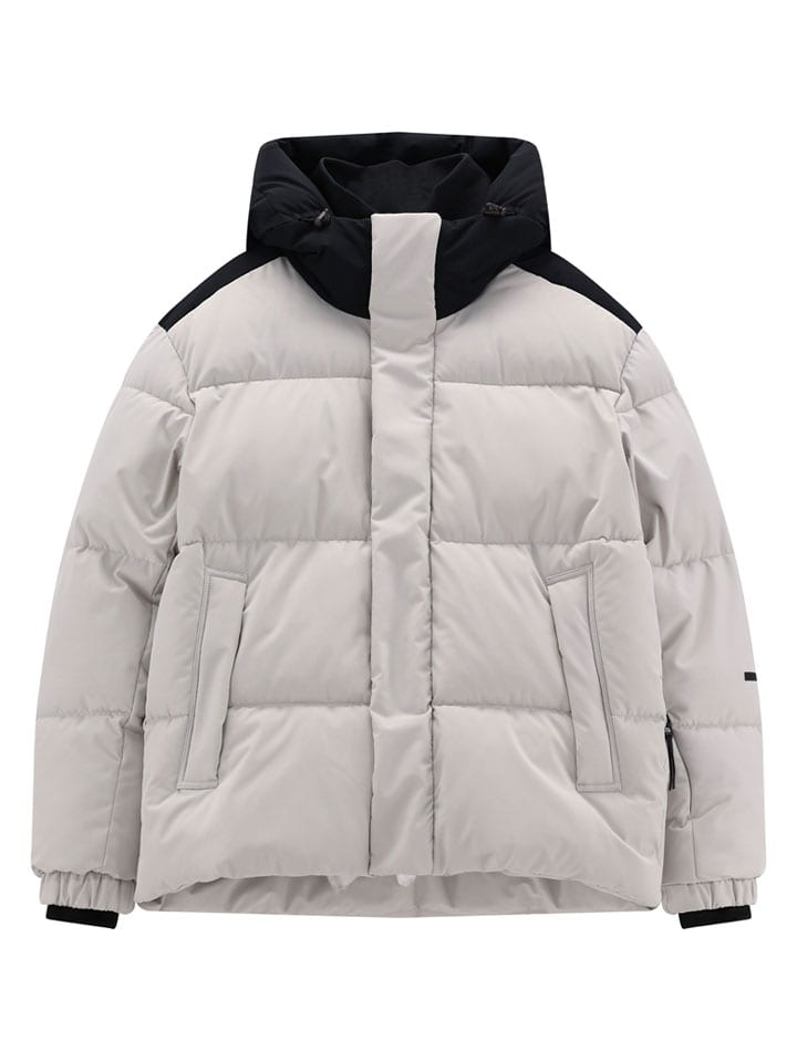 Winterjacke in Weiß/ Schwarz