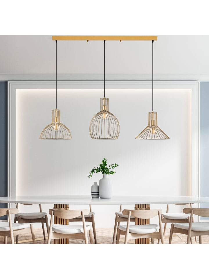 Hängeleuchte in Gold - (B)148 x (H)124 cm