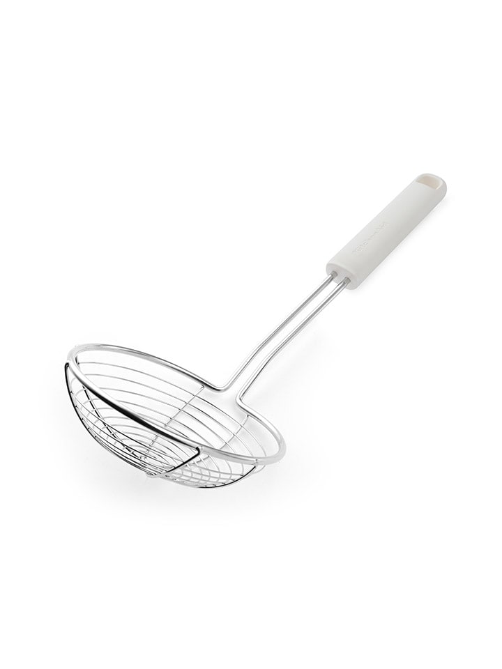Schöpfsieb "Classic" in Silber/ Weiß - (L)36 cm