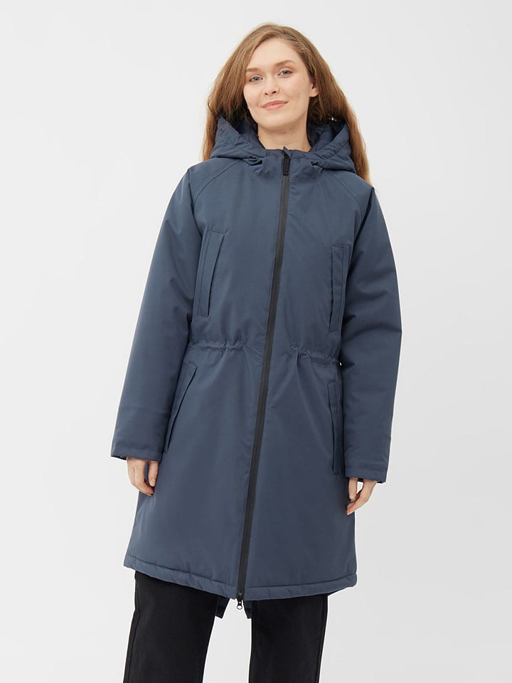 Parka w kolorze granatowym