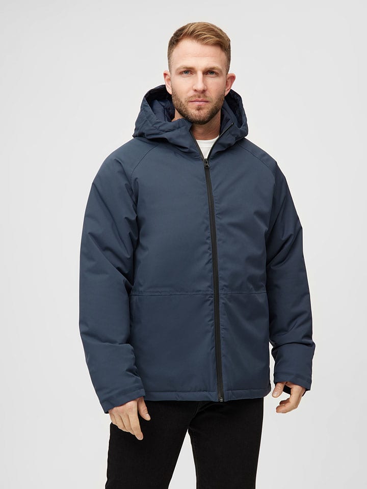 Wende-Regenjacke in Dunkelblau
