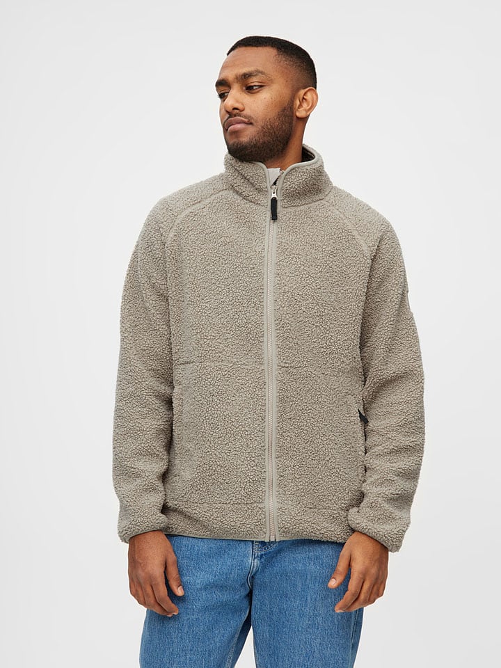 Fleecejacke in Beige
