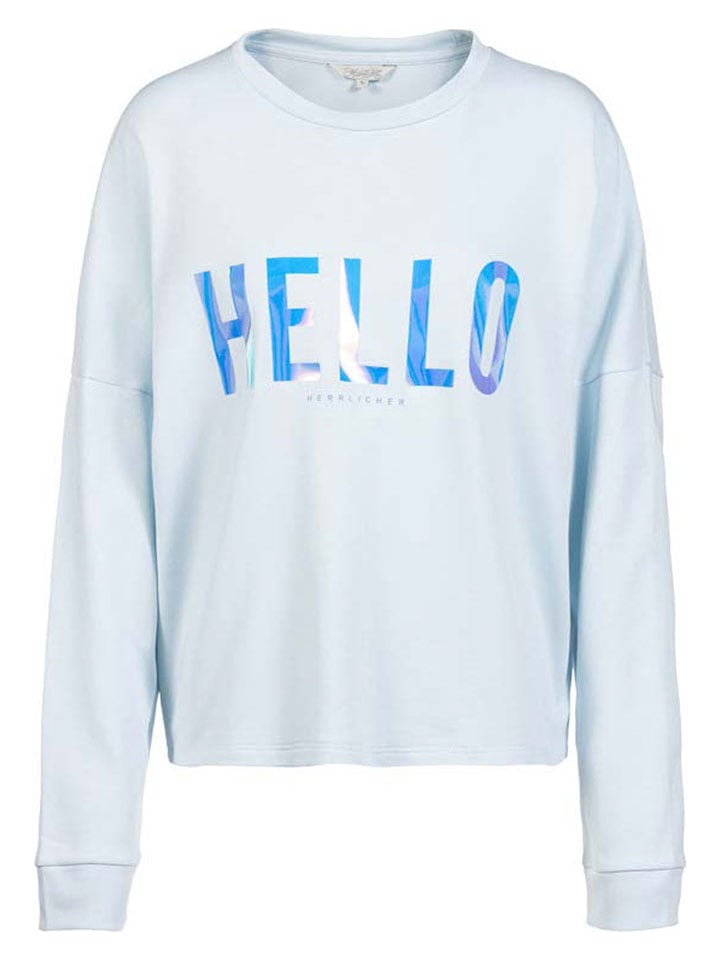 Sweatshirt in Hellblau