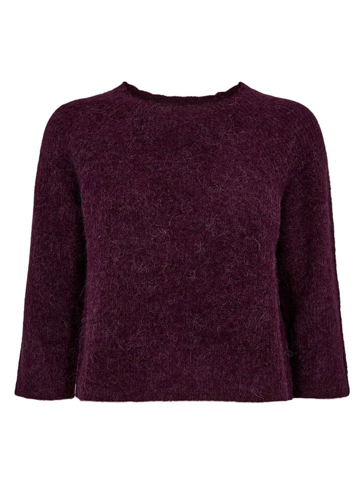 Sweter w kolorze bordowym