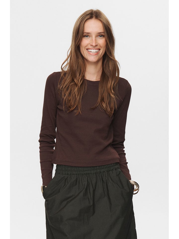 Longsleeve in Braun