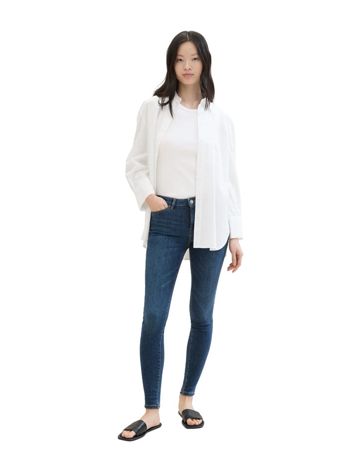 Dżinsy - Slim fit - w kolorze granatowym