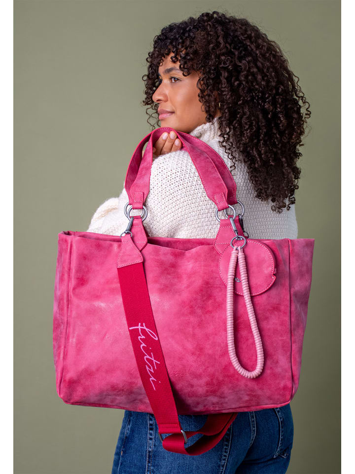 Shopper "Izzy" in Pink - (B)42 x (H)29 x (T)15 cm