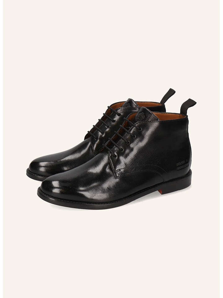 Leder-Boots "Selina 28" in Schwarz