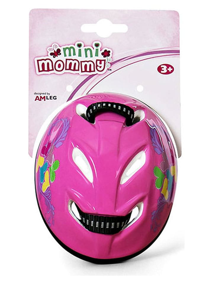 Kask rowerowy w kolorze jasnoróżowym dla lalek - 3+
