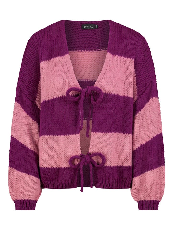 Cardigan in Lila/ Pink