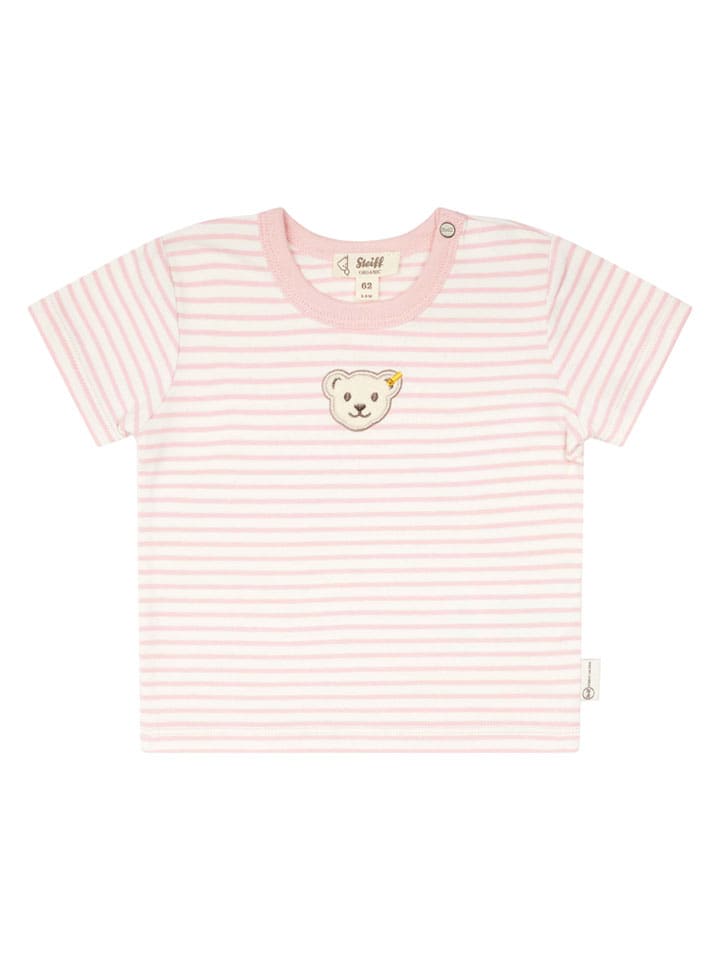 Shirt in Rosa/ Creme