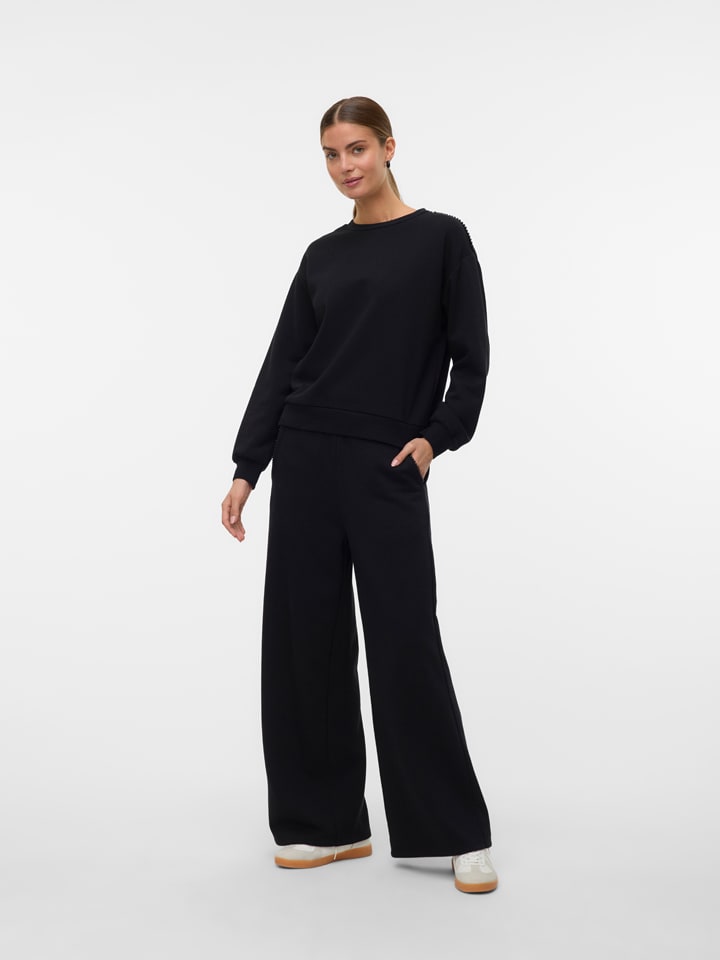 Sweatshirt in Schwarz