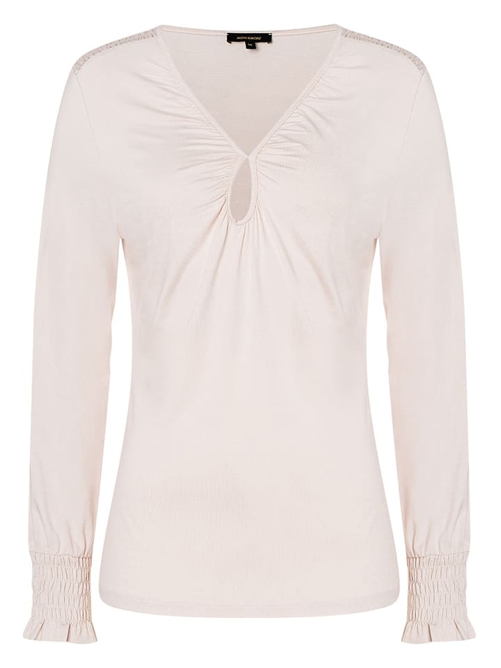 Bluse in Creme