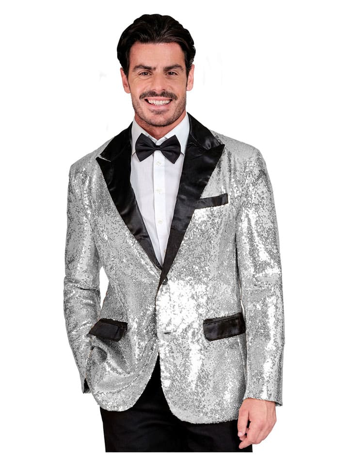Marynarka kostiumowa "Party Fashion" w kolorze srebrnym