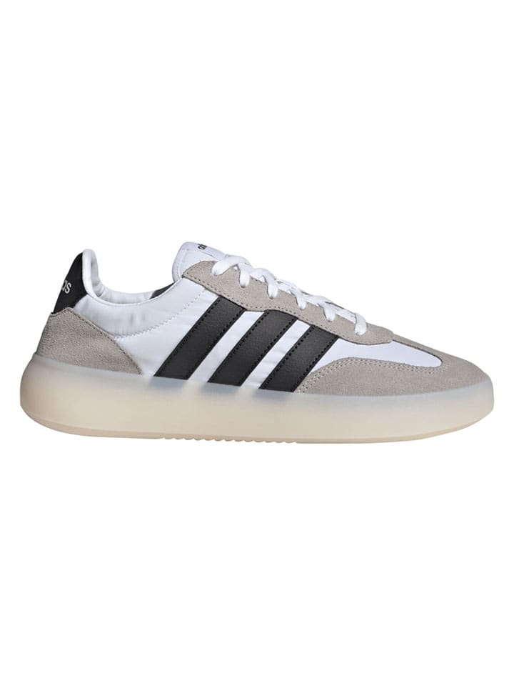 Leder-Sneakers "Barreda Decode" in Beige/ Schwarz/ Weiß