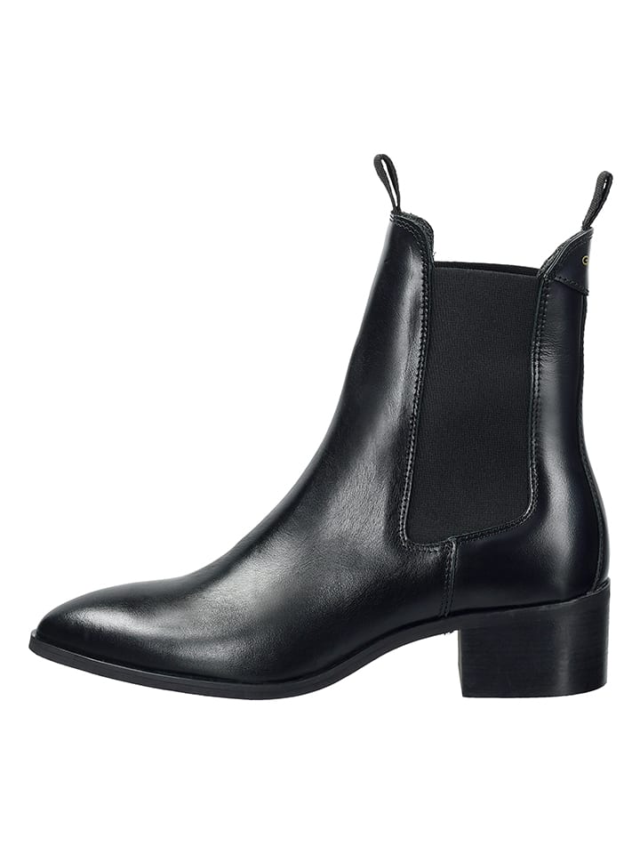 Leder-Chelsea-Boots "St Broomly" in Schwarz