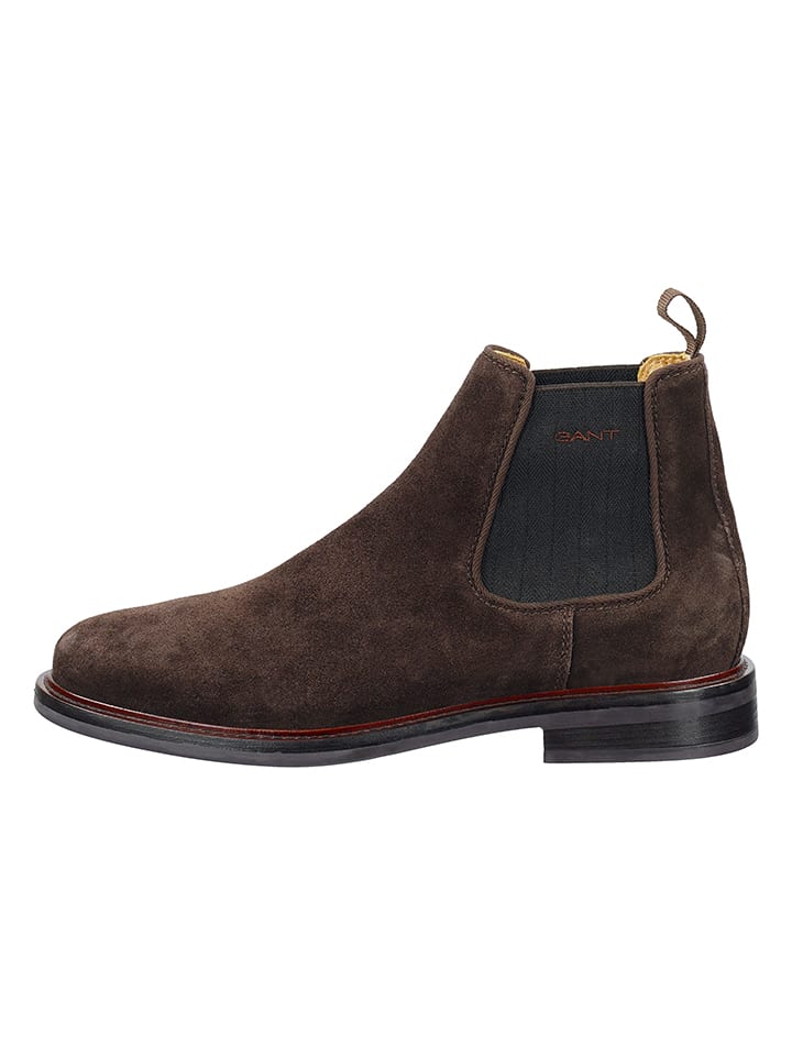 Leder-Chelsea-Boots "St Fairkon" in Braun