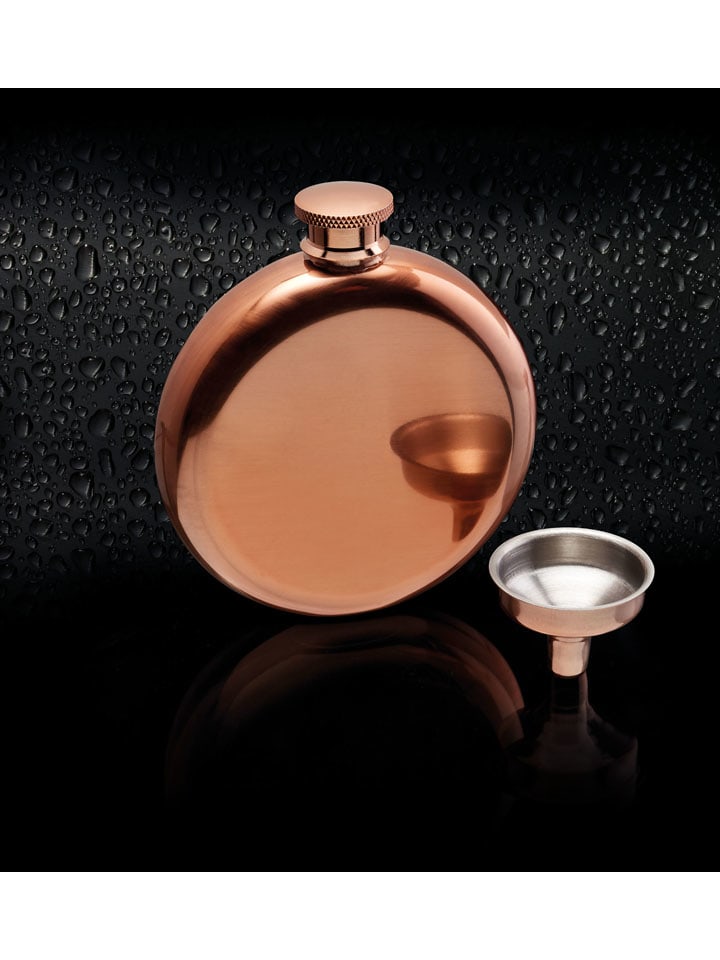 Piersiówka w kolorze złotym - 140 ml