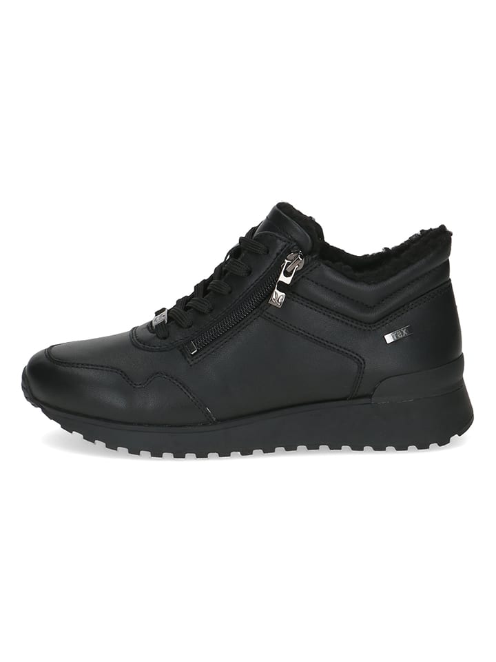 Skórzane sneakersy w kolorze czarnym