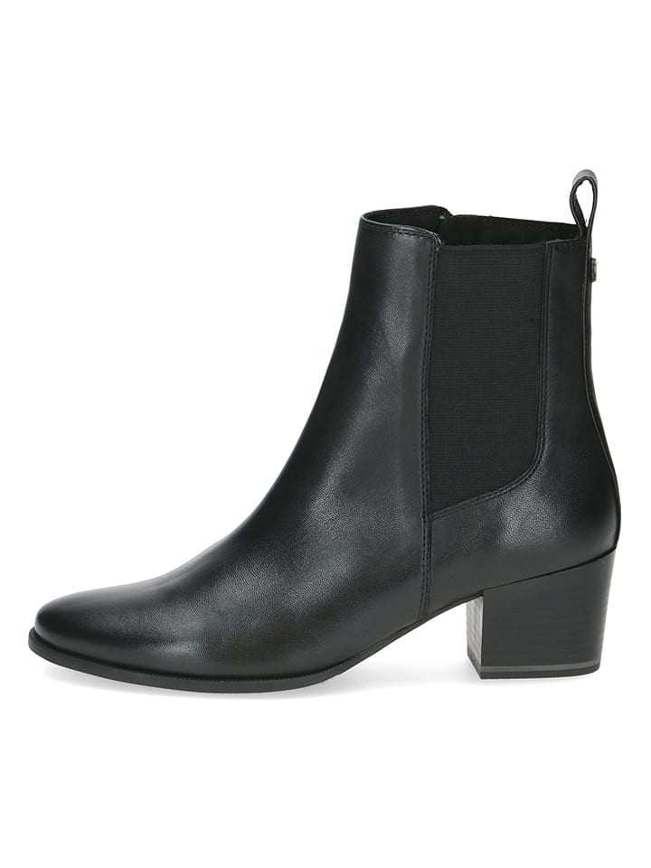 Leren chelseaboots zwart