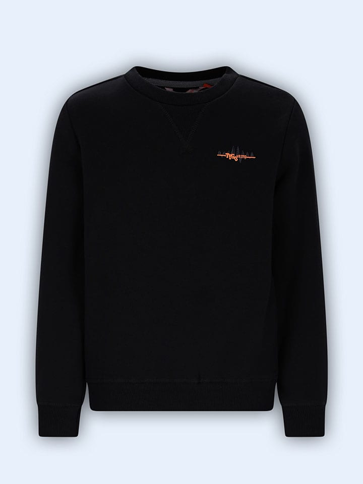Sweatshirt "Silver" in Schwarz