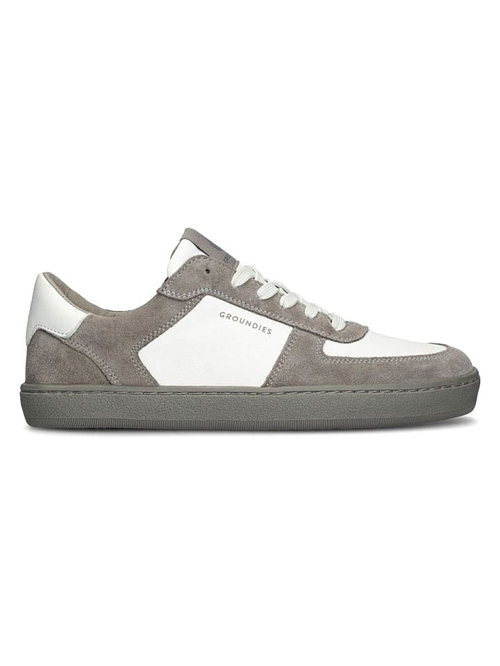 Skórzane buty "Hamptons 2.0" w kolorze szaro-białym do chodzenia na boso