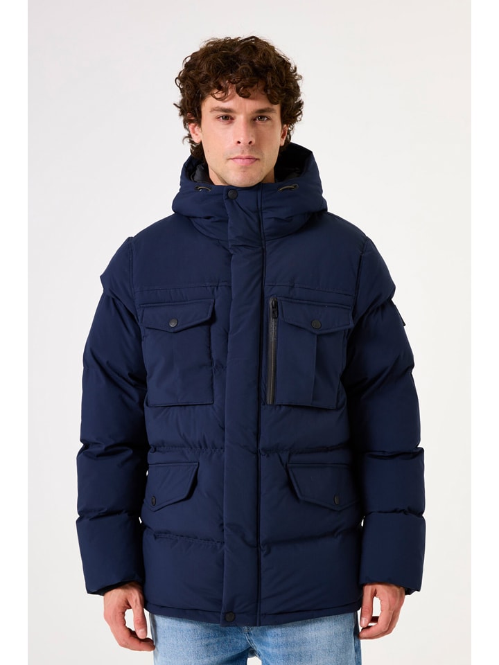 Winterjas donkerblauw