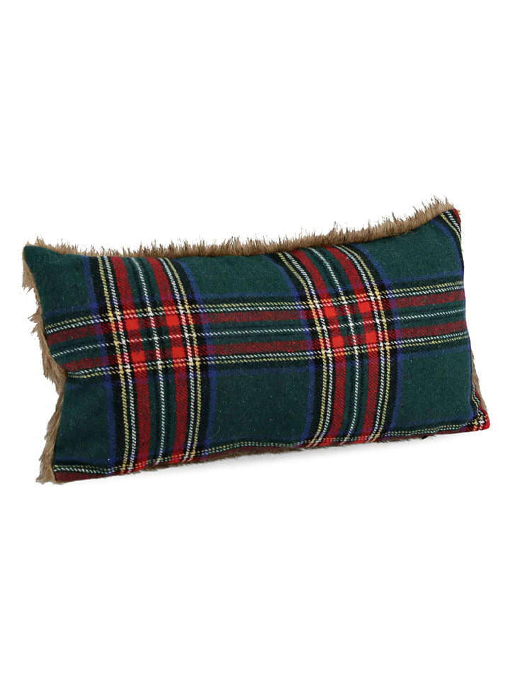 Kissen "Scots" in Grün - (L)50 x (B)25 cm