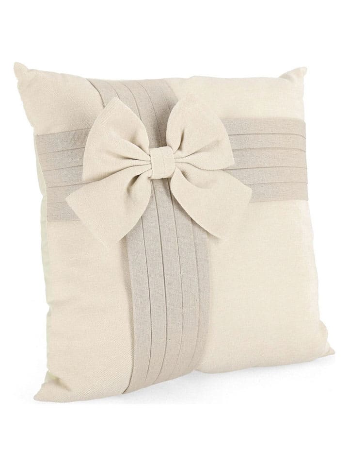Kissen "Joyful" in Creme/ Beige - (L)45 x (B)45 cm