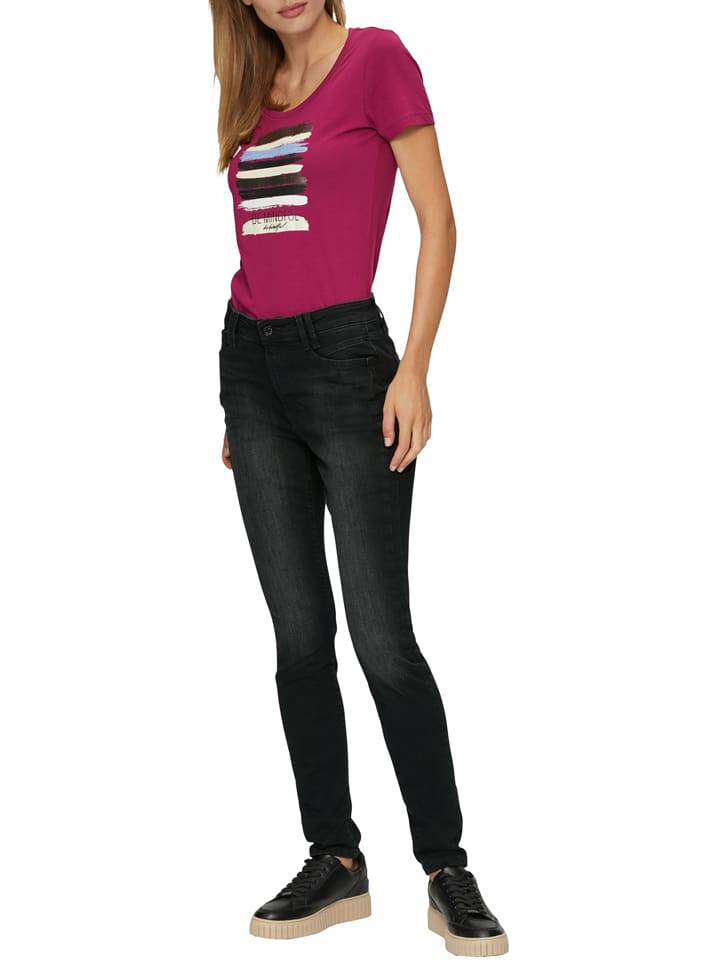 Dżinsy - Skinny fit - w kolorze czarnym
